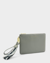 Load image into Gallery viewer, Graphite green Hallie Wristlet Pouch