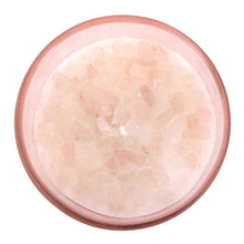 Load image into Gallery viewer, Gratitude Wild Rose Crystal Chip Candle