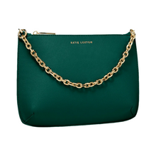 Load image into Gallery viewer, Katie loxton emerald Astrid chain clutch