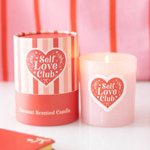 Load image into Gallery viewer, Self Love Club Coconut Valentine's Day Candle
