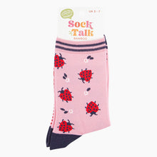 Load image into Gallery viewer, Women&#39;s Bamboo Socks - Pink, Ladybird: UK 3-7 | EU 36-40 | US 5-9
