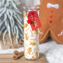 Load image into Gallery viewer, Candy Cane Warm Gingerbread Christmas Tube Candle