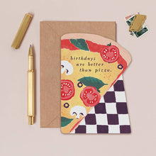 Load image into Gallery viewer, Pizza Slice Birthday Card | Pizza Birthday Card