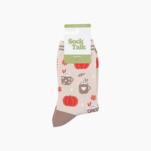 Load image into Gallery viewer, Pumpkin Spice Women's Bamboo Socks in Cream: UK 7-11 | EU 40.5-46 | US 8-12