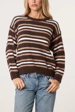 Load image into Gallery viewer, Chocolate Stripe Jumper