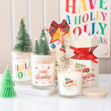 Load image into Gallery viewer, Bah Humbug Orange &amp; Clove Christmas Candle with Tree
