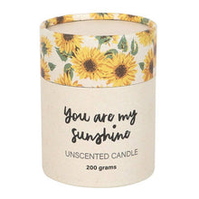 Load image into Gallery viewer, You Are My Sunshine Candle with 3D Sunflower