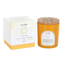 Load image into Gallery viewer, Gemini Lavender &amp; Cedarwood Zodiac Crystal Candle