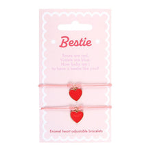 Load image into Gallery viewer, Besties Heart Charm Valentine&#39;s Day Friendship Bracelets