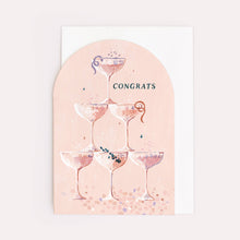 Load image into Gallery viewer, Champagne Congratulations Card | Engagement | Wedding Cards