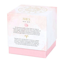 Load image into Gallery viewer, Aries Cedarwood Zodiac Crystal Candle