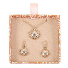 Load image into Gallery viewer, Sun Earring and Necklace Set