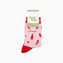 Load image into Gallery viewer, Hot Stuff Chilli Pepper Bamboo Socks in Pink: UK 3-7 | EU 36-40 | US 5-9