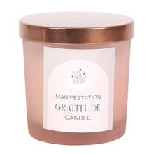Load image into Gallery viewer, Gratitude Wild Rose Crystal Chip Candle