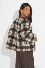 Load image into Gallery viewer, Traditional Check Reversible Jacket in Brown