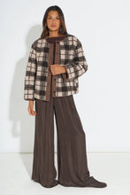 Load image into Gallery viewer, Traditional Check Reversible Jacket in Brown