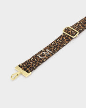 Load image into Gallery viewer, Leopard Canvas Bag Strap in Taupe and Camel