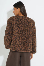 Load image into Gallery viewer, Leopard Print Reversible Jacket in Brown