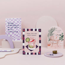 Load image into Gallery viewer, Spicy Margarita Birthday Card | Cocktails Birthday Cards