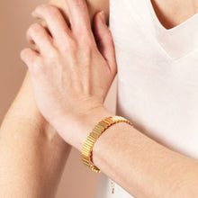 Load image into Gallery viewer, Asymmetrical Layered Bar Bracelet in Gold