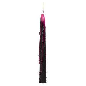 Set of 4 Gothic Pink Vampire Tears Bleeding Halloween Taper Candles