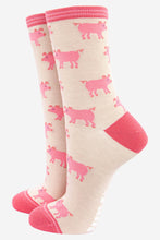 Load image into Gallery viewer, Women&#39;s Pig Print Bamboo Socks: UK 3-7 | EU 36-40 | US 5-9