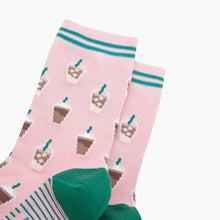 Load image into Gallery viewer, Iced Coffee Bamboo Socks in Pink: UK 3-7 | EU 36-40 | US 5-9