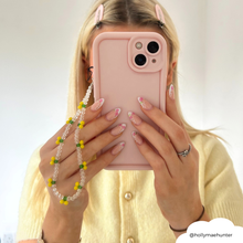 Load image into Gallery viewer, Beaded Phone Strap - Yellow Lemon