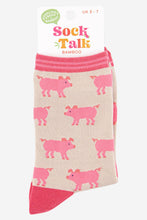 Load image into Gallery viewer, Women&#39;s Pig Print Bamboo Socks: UK 3-7 | EU 36-40 | US 5-9