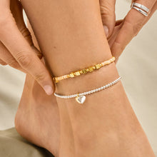 Load image into Gallery viewer, Double Heart Anklet