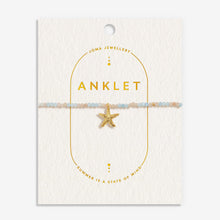 Load image into Gallery viewer, Multi Stone Starfish Anklet