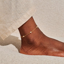 Load image into Gallery viewer, Pearl Anklet Gold