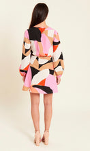 Load image into Gallery viewer, Multi Wrap Mini Dress With Blouson Sleeves
