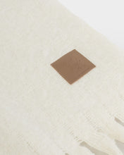 Load image into Gallery viewer, Oversized Recycled Tassel Scarf off white