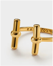 Load image into Gallery viewer, Katie Loxton Themis Waterproof Gold T-Bar Ring