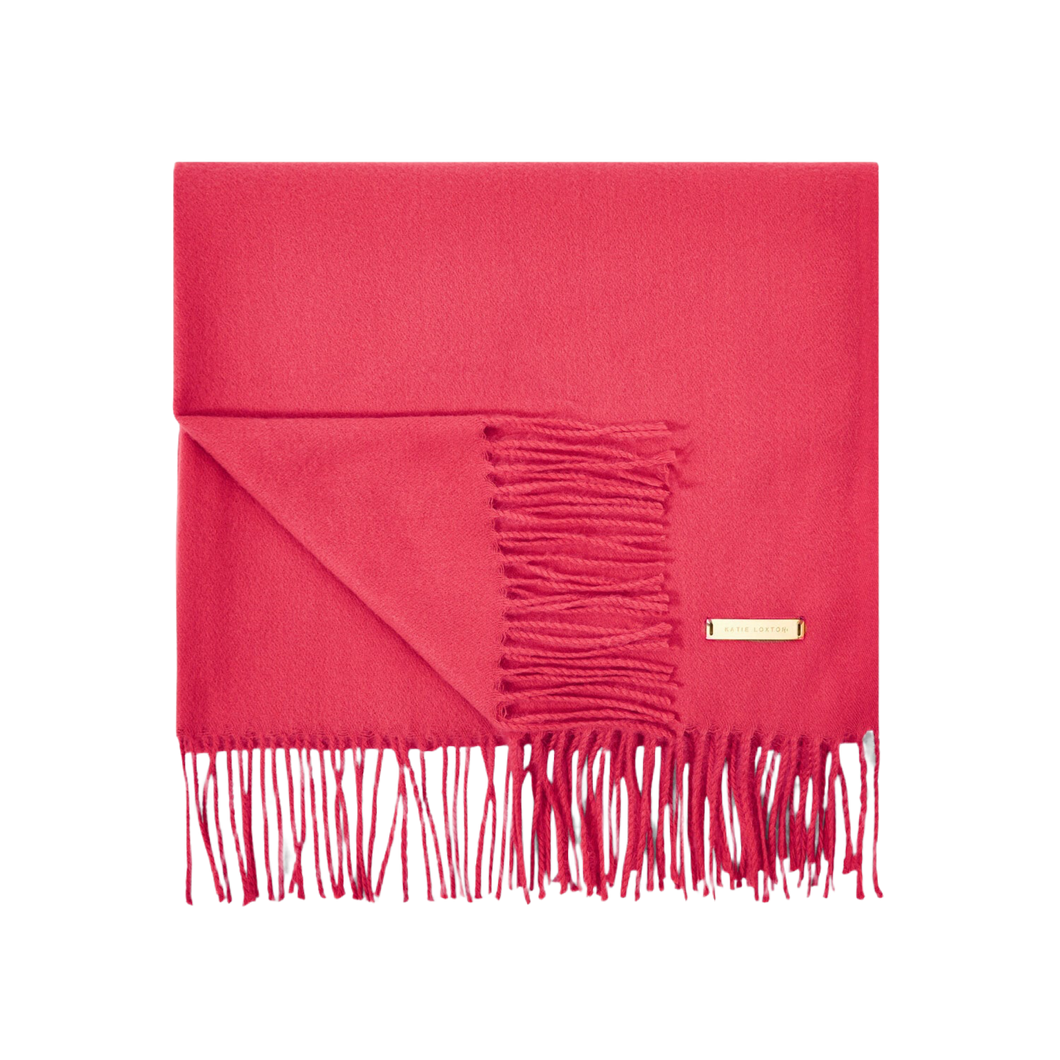 Fuchsia Pink Blanket Scarf