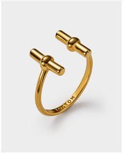 Load image into Gallery viewer, Katie Loxton Themis Waterproof Gold T-Bar Ring