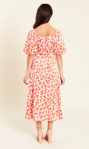 Cherry Print Midi Dress