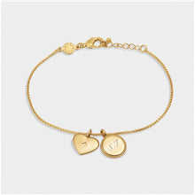 Load image into Gallery viewer, '21st Birthday' Waterproof Gold Sentiment Bracelet