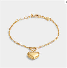 Load image into Gallery viewer, 'Love' Waterproof Gold Heart Bracelet