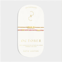Load image into Gallery viewer, 'October' Waterproof Gold Birthstone Bracelet