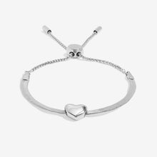 Load image into Gallery viewer, Bracelet Bar Heart Snake Chain Bracelet