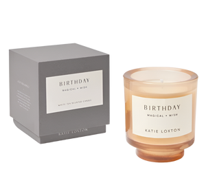Sentiment Candle 'Birthday' -English Pear and White Tea