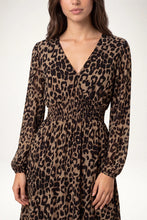 Load image into Gallery viewer, Leopard Print Shirred Magic Dress