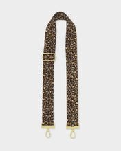 Load image into Gallery viewer, Leopard Canvas Bag Strap in Taupe and Camel