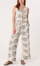 Load image into Gallery viewer, EMBROIDERED LEAF TIE FRONT TOP &amp; TROUSER CO ORD SET