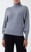 Load image into Gallery viewer, GREY ROLL NECK BATWING JUMPER