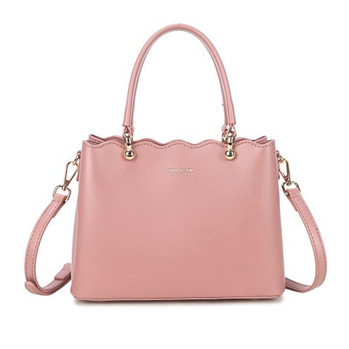 Pink Scalloped Bag