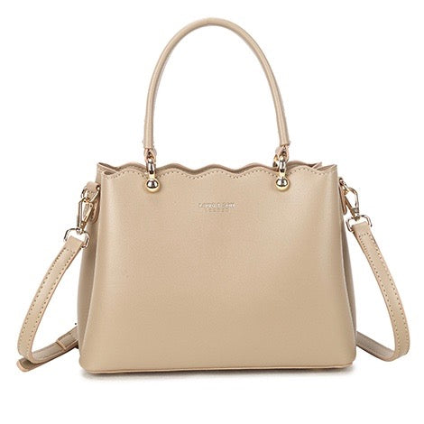 Camel Scalloped Bag