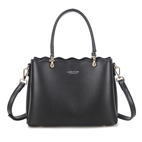 Black Scalloped Bag